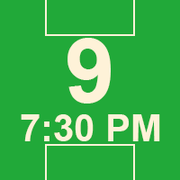 09/09/2026 7:30 PM - HUNTERSVILLE - Field 9